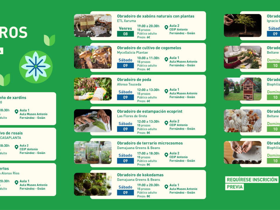 Catorce xeitos de mergullarse na natureza cos obradoiros da Feira de Cultivos do Baixo Miño